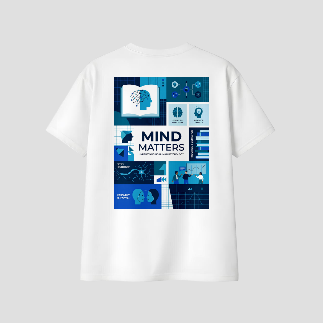 Kaos Distro D-A04 Mind Matters Unisex – Premium Cotton Combed